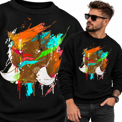 BLUZA ZWIERZĘTA   DZIK